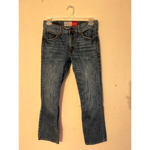 Aeropostale Driggs Slim Bootcut Denim Blue Jeans Mens Size 29x30 distressed